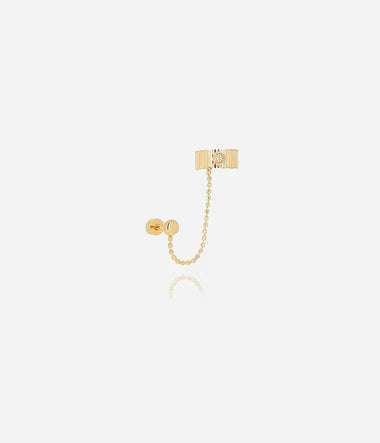 Zag Bijoux Orbital Piercing Sri Lanka Gold mit Zirkonia Stein 5mm