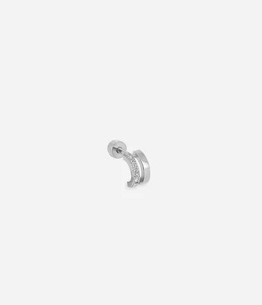 Zag Bijoux Helix Piercing Nauru Silber mit Zirkonia Stein 5mm