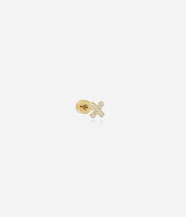 Zag Bijoux Helix Piercing Barbados Gold mit Zirkonia Stein 5mm