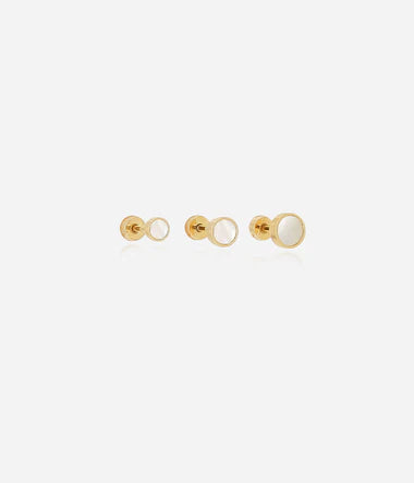 Zag Bijoux Helix Piercing Kamorta Gold mit Perlmutt S