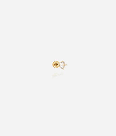 Zag Bijoux Helix Piercing Menorca M Gold mit Zirkonia Stein 7mm