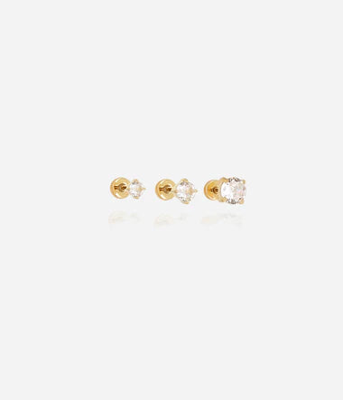 Zag Bijoux Helix Piercing Menorca M Gold mit Zirkonia Stein 7mm