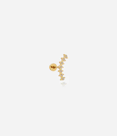 Zag Bijoux Helix Piercing Melbourne Gold mit Zirkonia Stein 5mm