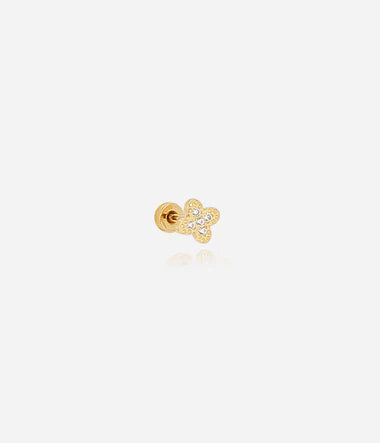 Zag Bijoux Helix Piercing Grönland Gold mit Zirkonia Stein 5mm