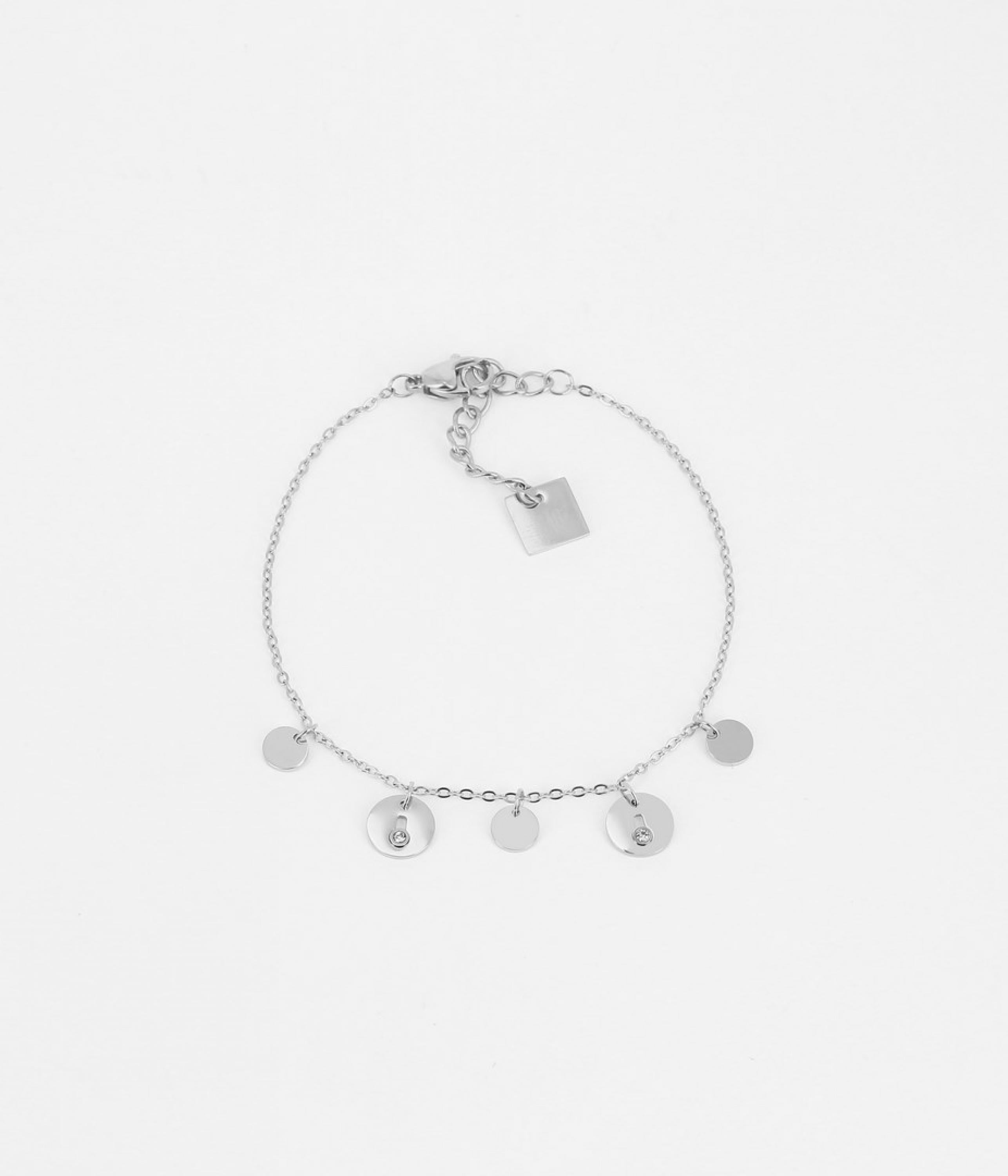 Zag Bijoux Armband Circles Silber/Zirkoniensteine