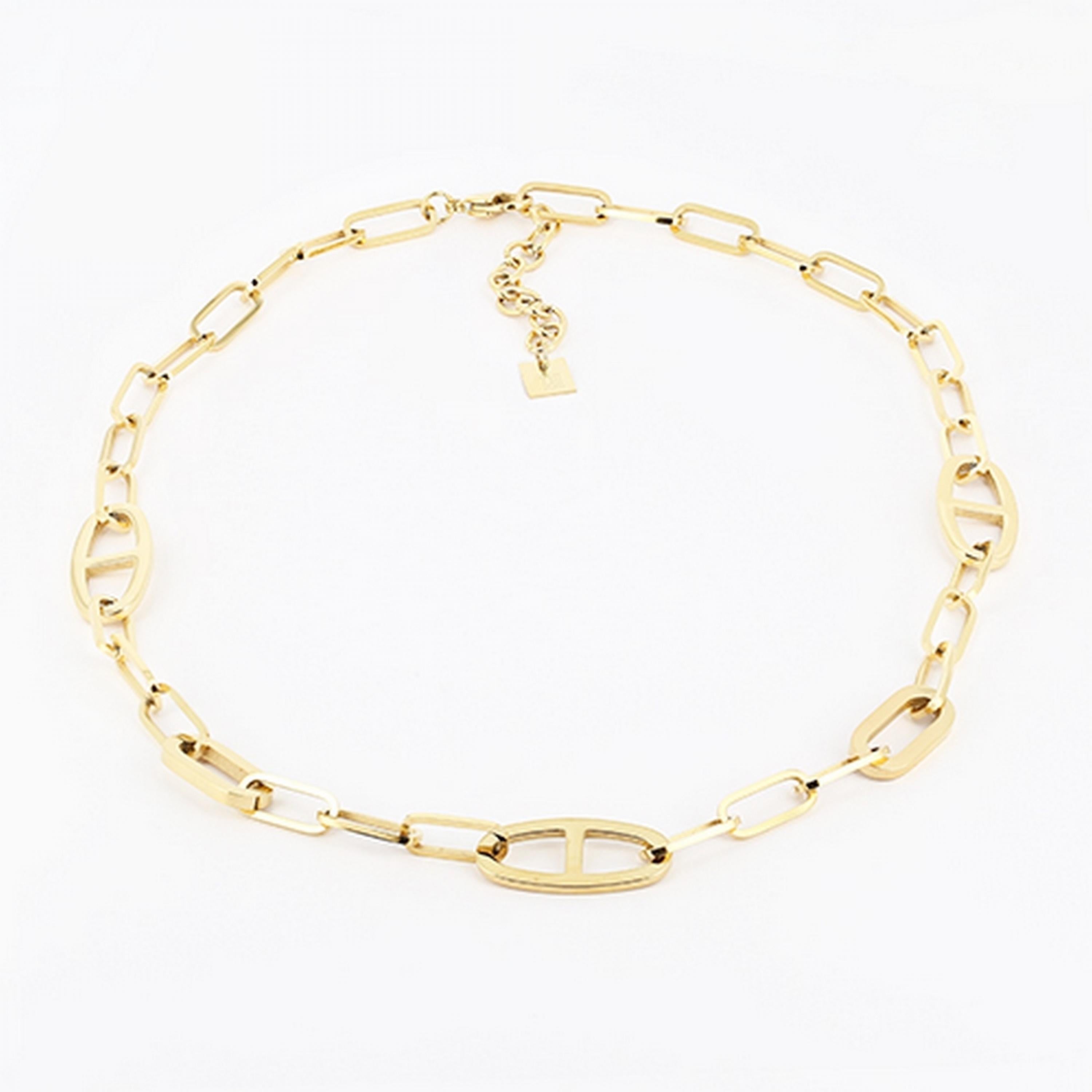 Zag Bijoux Glieder-Kette gold 50+5cm