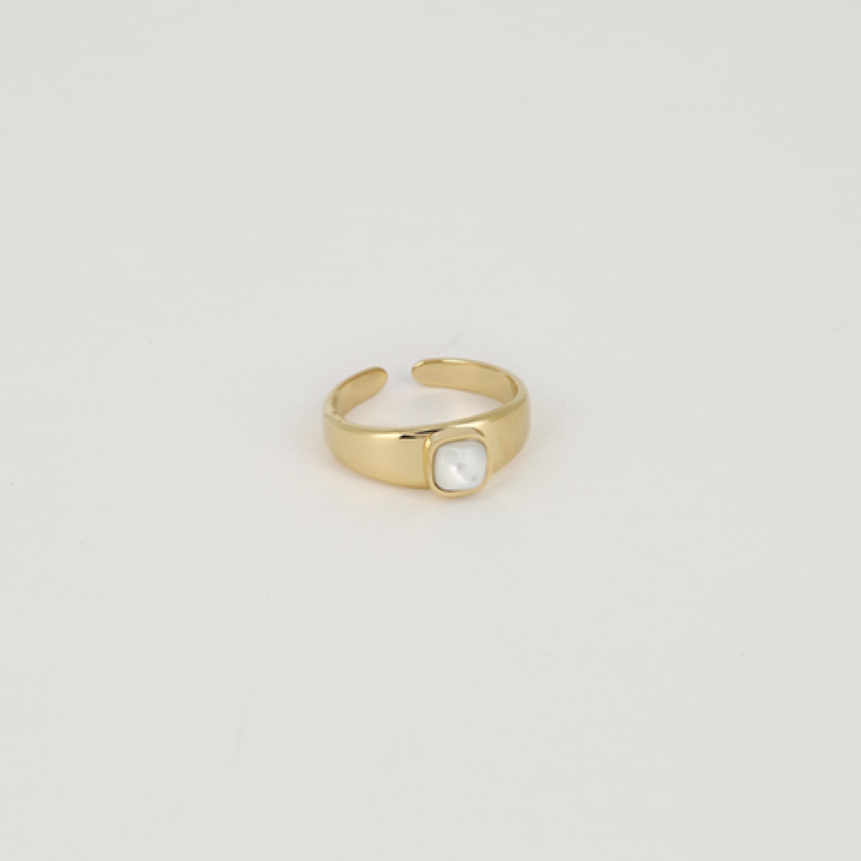 Zag Bijoux Ring gold/Perlmutt